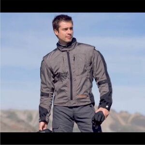 BMW Motorrad Boulder Padded Men's Charcoal and Black Performance Jacket